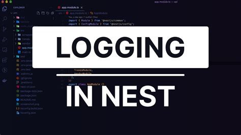 log ('cofig', config); //gives me >> cofig Config { key: 'AUTH0_SECRET_ARN', value: undefined } Here is the test <b>file</b>. . Nestjs logger to file